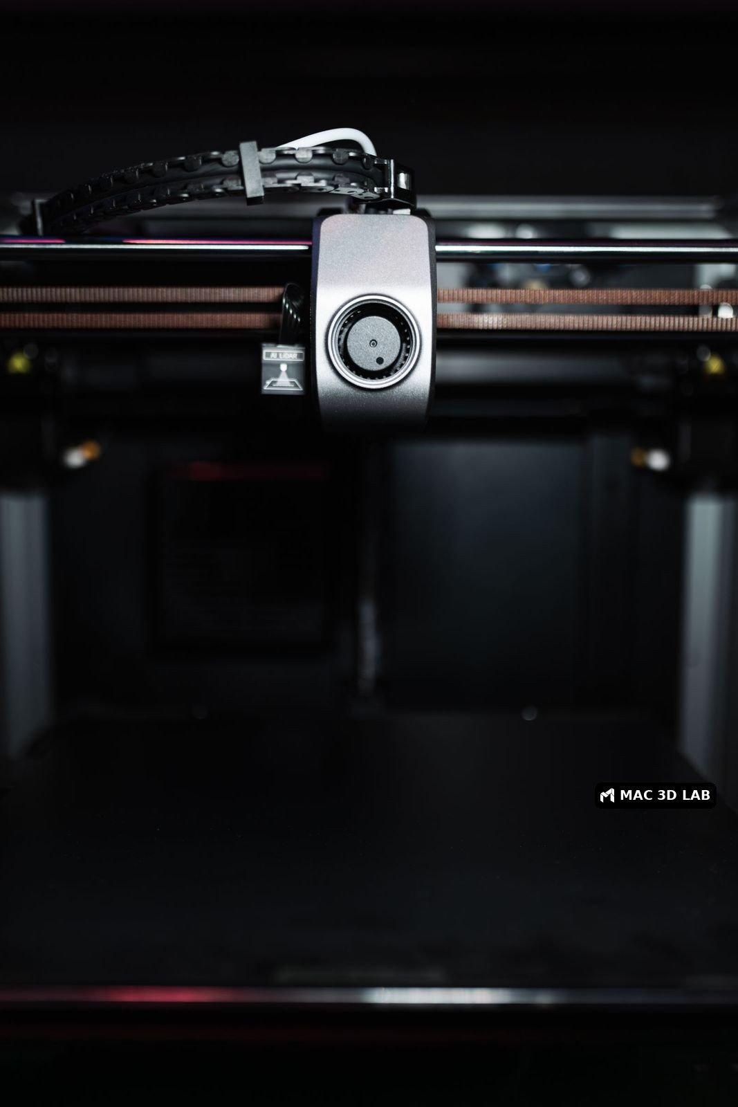 Boquilla de una impresora 3D en primer plano